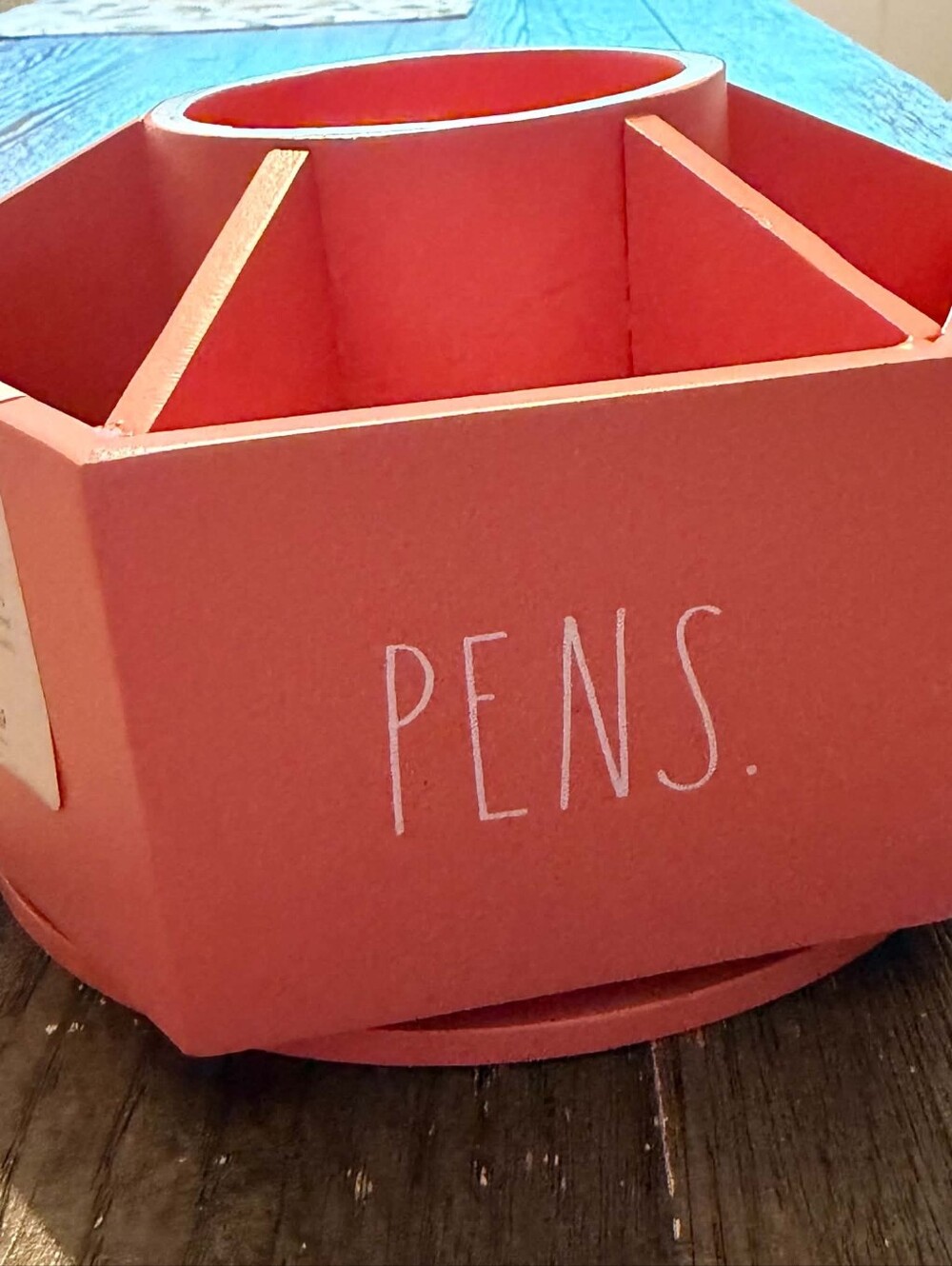 NWT Rae Dunn Carisoul Pencil/Pen Holder, 7" Wide × 5" Tall